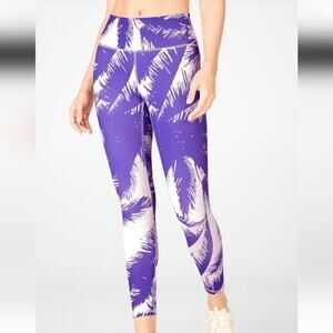 Fabletics High-Waisted Print Pure Luxe 7/8 Athletic Legging Stretch Yoga Pant S